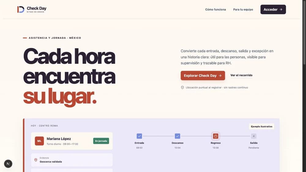 Portada pública de Check Day