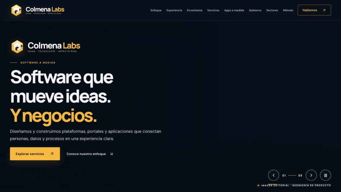 Portada pública de Colmena Labs